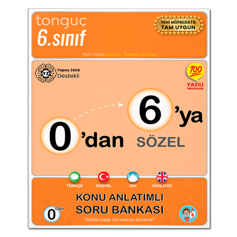 Tonguç Yayın 6.Sınıf Sözel Konu Anlatımlı Soru Bankası
