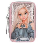 Top Model 2 Katlı Simli Dolu Kalem Kutusu, N/A