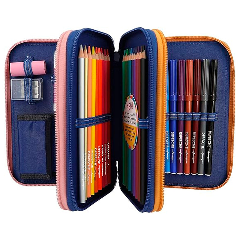 Top Model 3 Katlı Dolu Kalem Kutusu City Girls