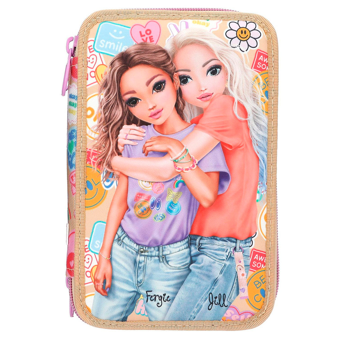 Top Model 3 Katlı Kalem Kutusu Kız Gücü, N/A