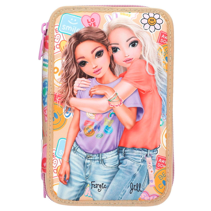 Top Model 3 Katlı Kalem Kutusu Kız Gücü, N/A