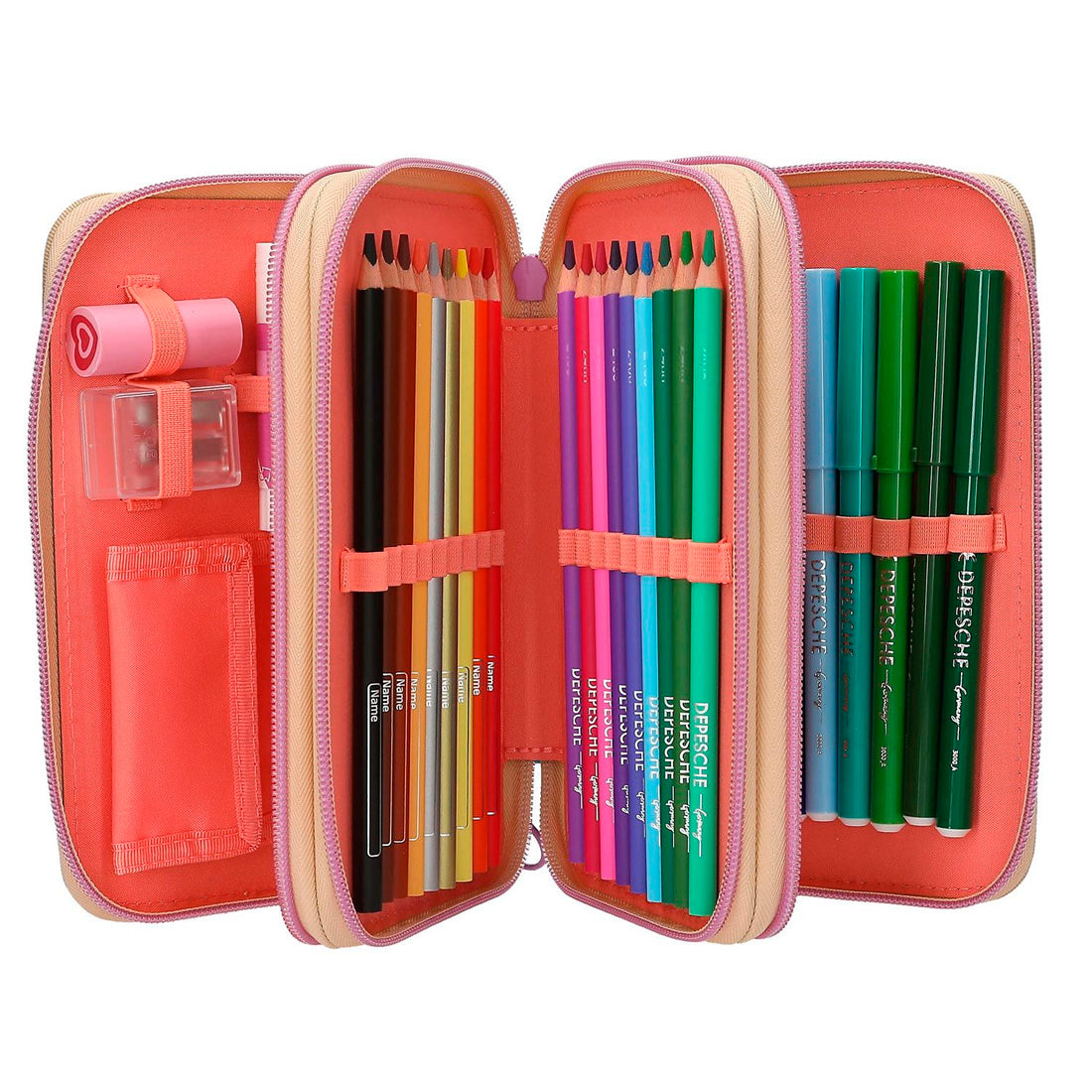 Top Model 3 Katlı Kalem Kutusu Kız Gücü, N/A