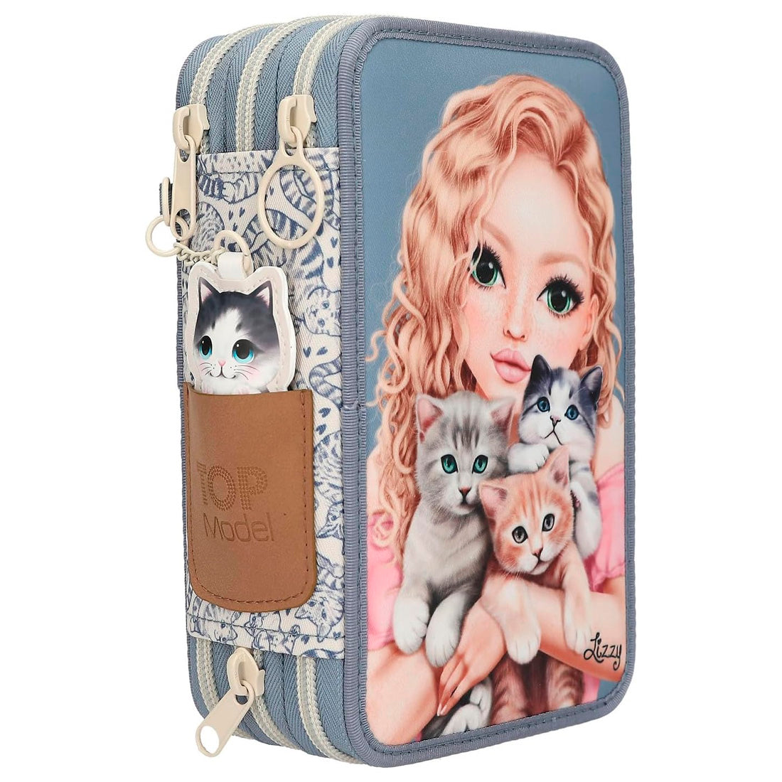 Top Model 3 Katlı Kedi Sevgisi Dolu Kalem, N/A