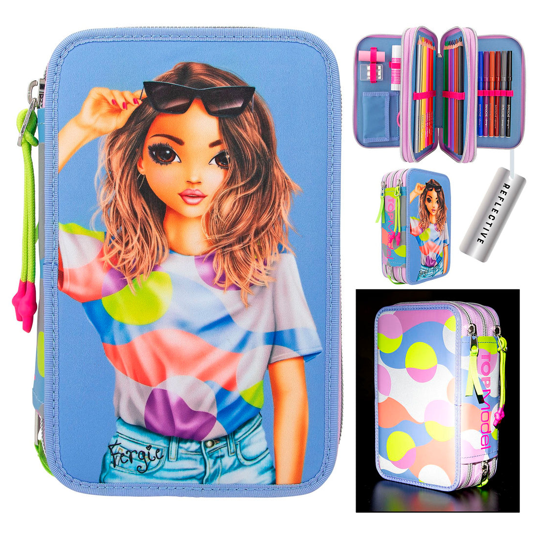 Top Model Depesche Flash 3 Katlı İçi Dolu Kalem Çantası 12749_A