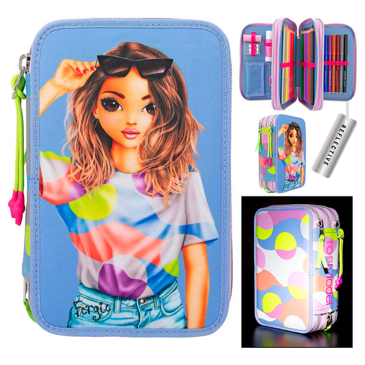 Top Model Depesche Flash 3 Katlı İçi Dolu Kalem Çantası 12749_A