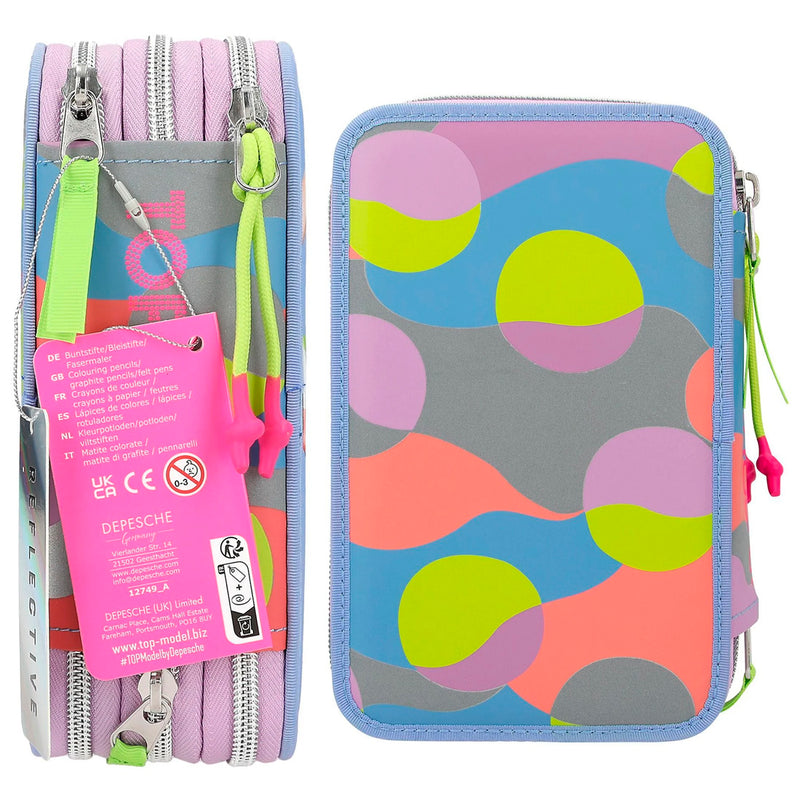 Top Model Depesche Flash 3 Katlı İçi Dolu Kalem Çantası 12749_A