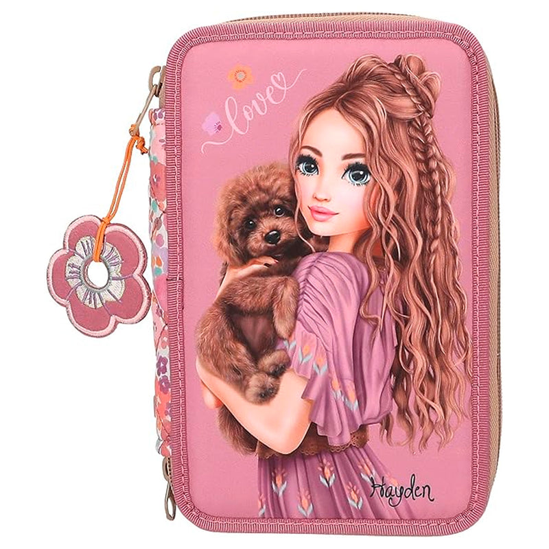 Top model Dolu Kalem Kutusu Çiçek Desenli