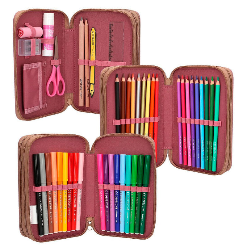 Top model Dolu Kalem Kutusu Çiçek Desenli