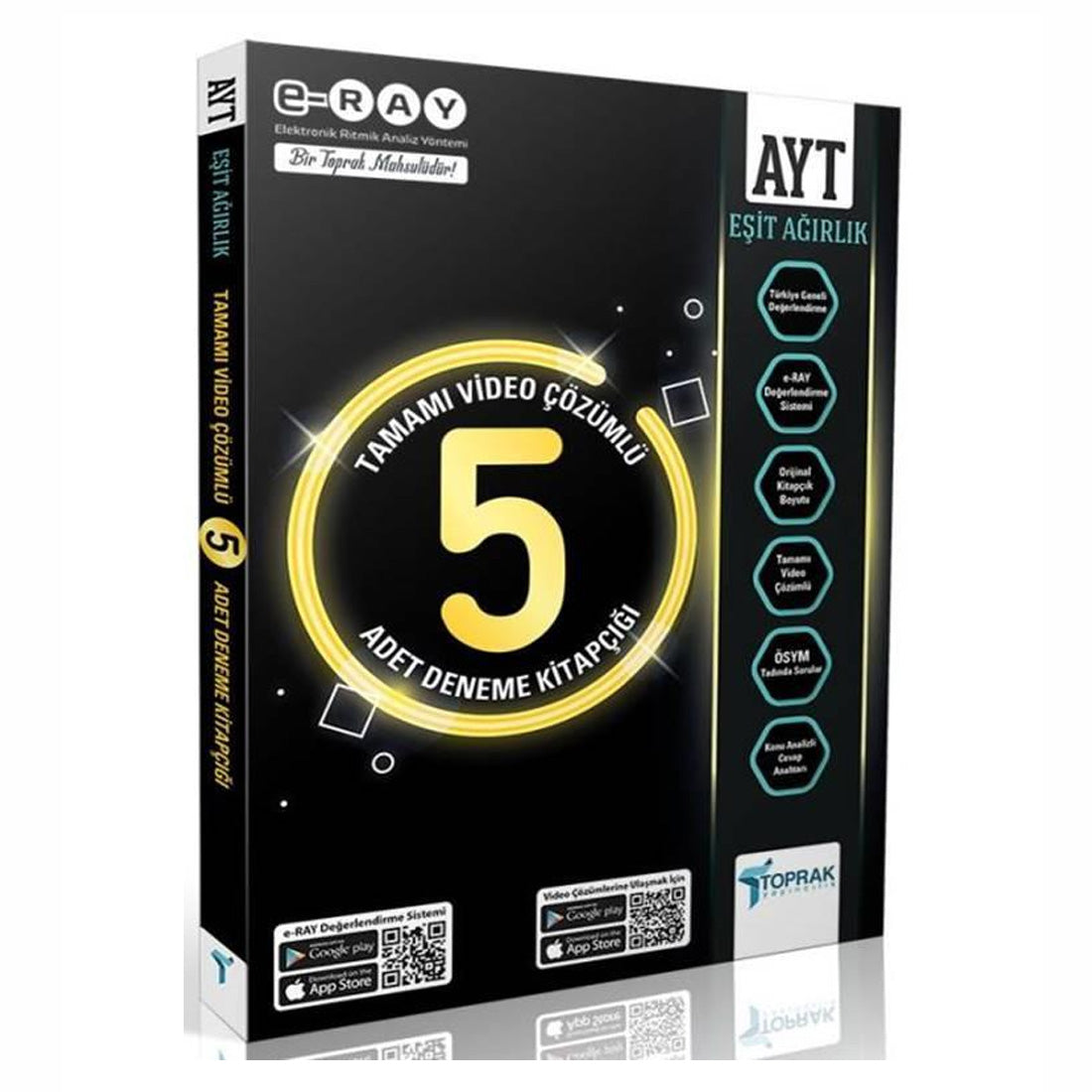 Toprak Yayınları AYT  5'li Paket Deneme (Eşit Ağırlık)