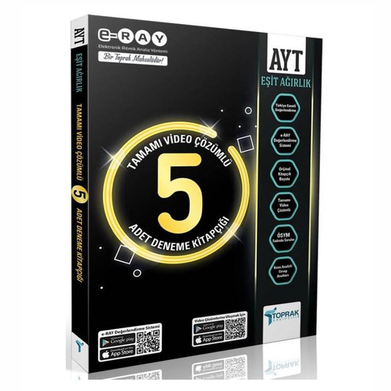 Toprak Yayınları AYT  5'li Paket Deneme (Eşit Ağırlık)