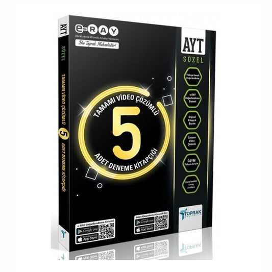 Toprak Yayınları AYT  5'li Paket Deneme (Sözel)