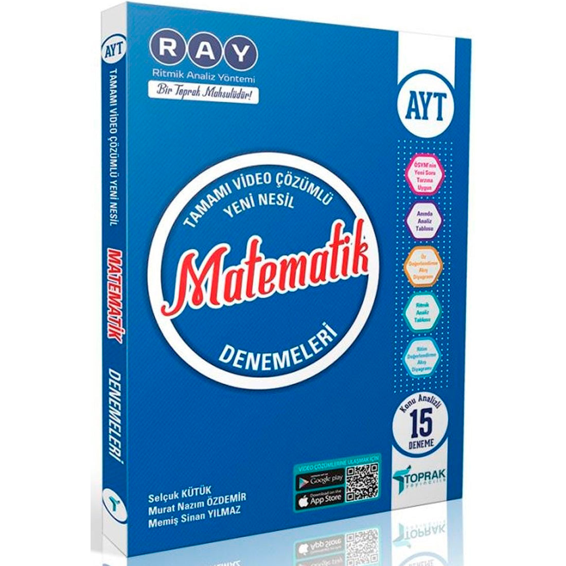 Toprak Yayınları AYT Matematik Ray Konu Analizli 15 Denemeleri