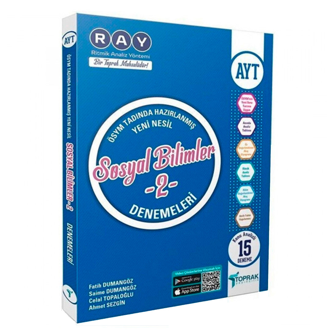 Toprak Yayınları AYT Sosyal Bilimler 2 Ray Konu Analizli 15 Deneme