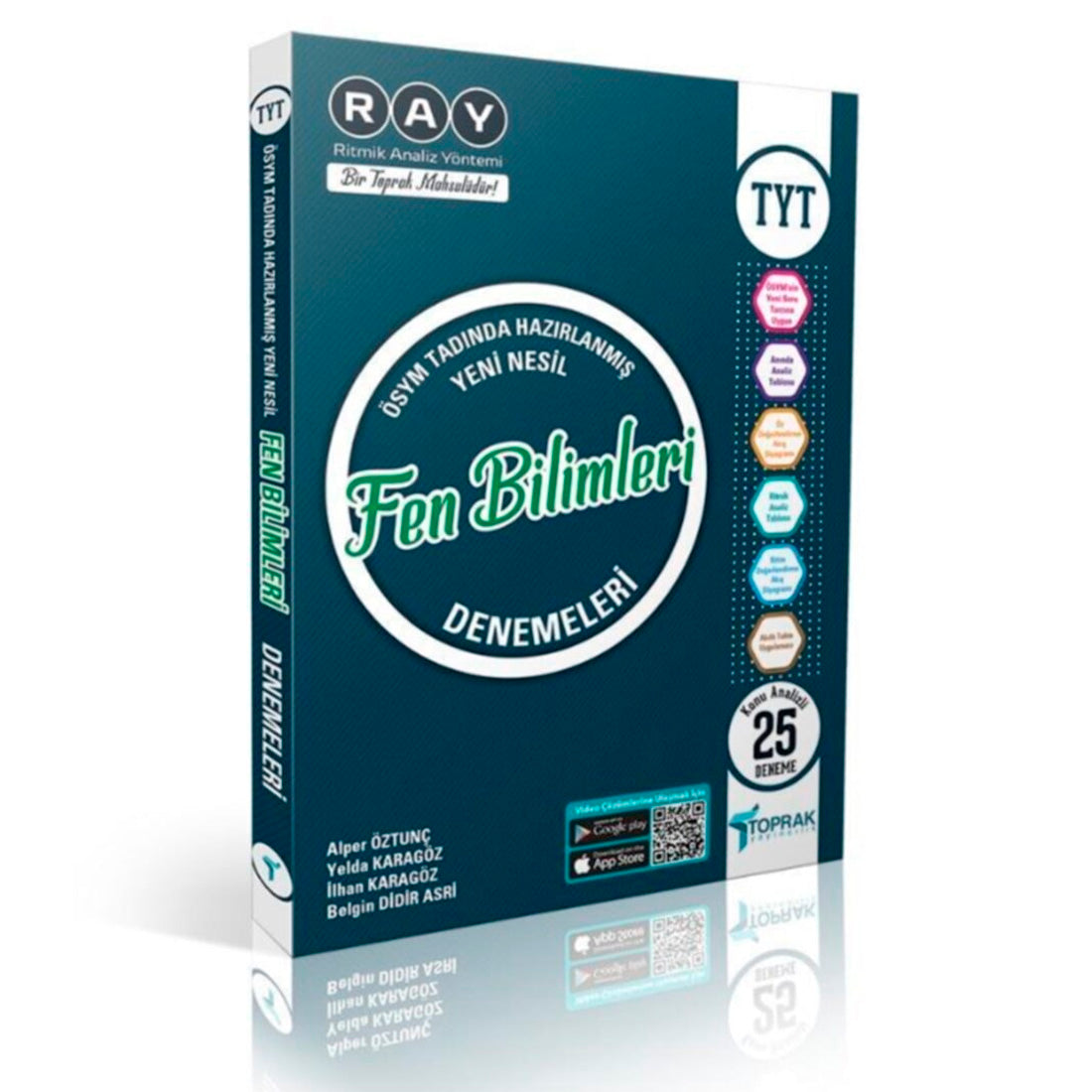 Toprak Yayınları TYT Fen Bilimleri Ray Konu Analizli 25 Deneme