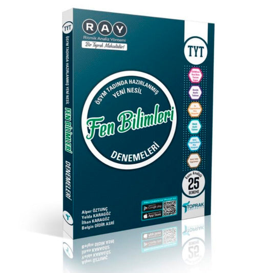 Toprak Yayınları TYT Fen Bilimleri Ray Konu Analizli 25 Deneme