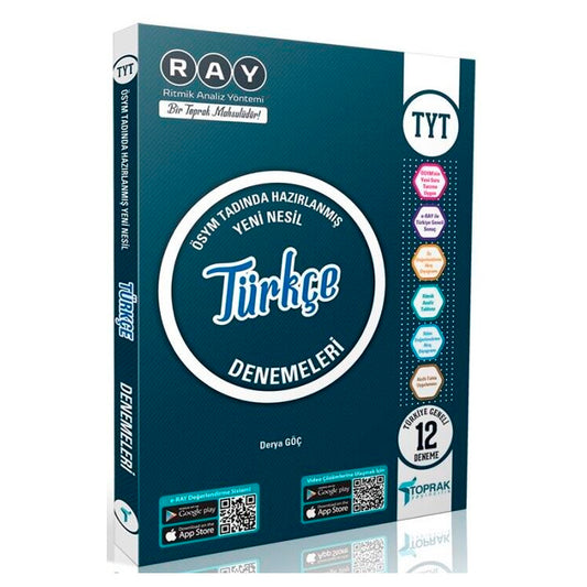 Toprak Yayınları TYT Türkçe Ray 12 Deneme Kitabı