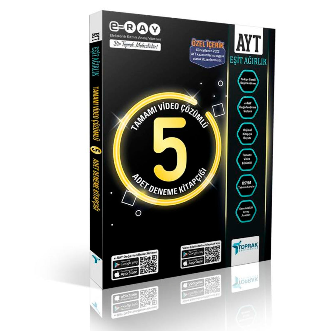 Toprak Yayınları YKS AYT Eşit Ağırlık E-RAY 5 Deneme 2023