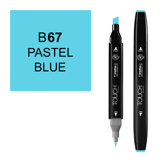 Touch Twin B67 Pastel Mavi Marker - Sanatsal Çizim ve Tasarım Kalemi