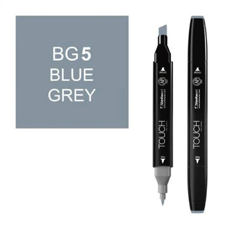 Touch Twin BG5 Mavi Gri Marker Kalem - Sanat, Çizim ve Tasarım Markeri