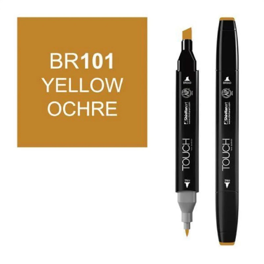 Touch Twin BR101 Sarı Aşıboyası Marker - Sanat, Çizim ve Eskiz Kalemi