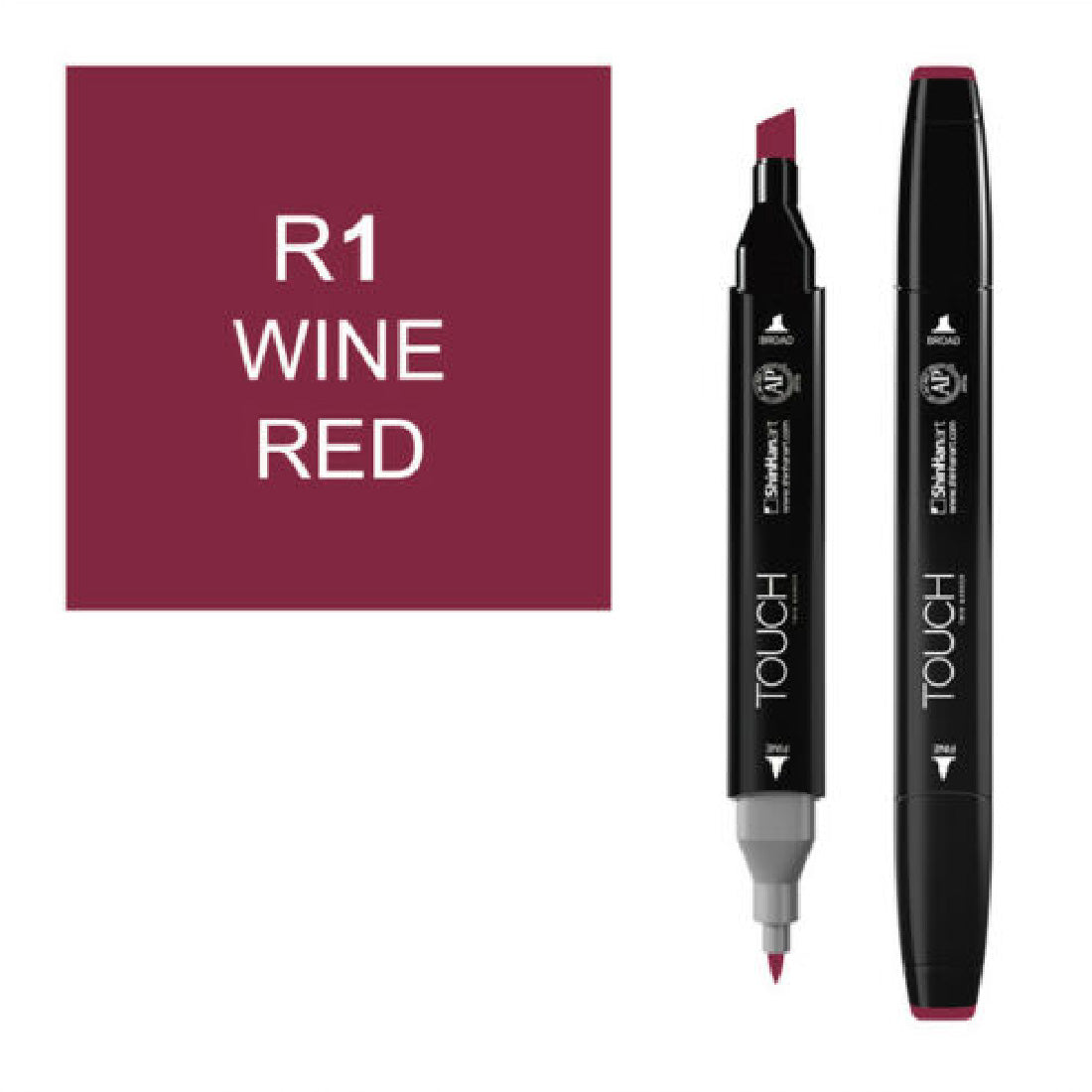 Touch Twin R1 Şarap Kırmızısı Marker - Profesyonel Çizim ve Sanat Markeri