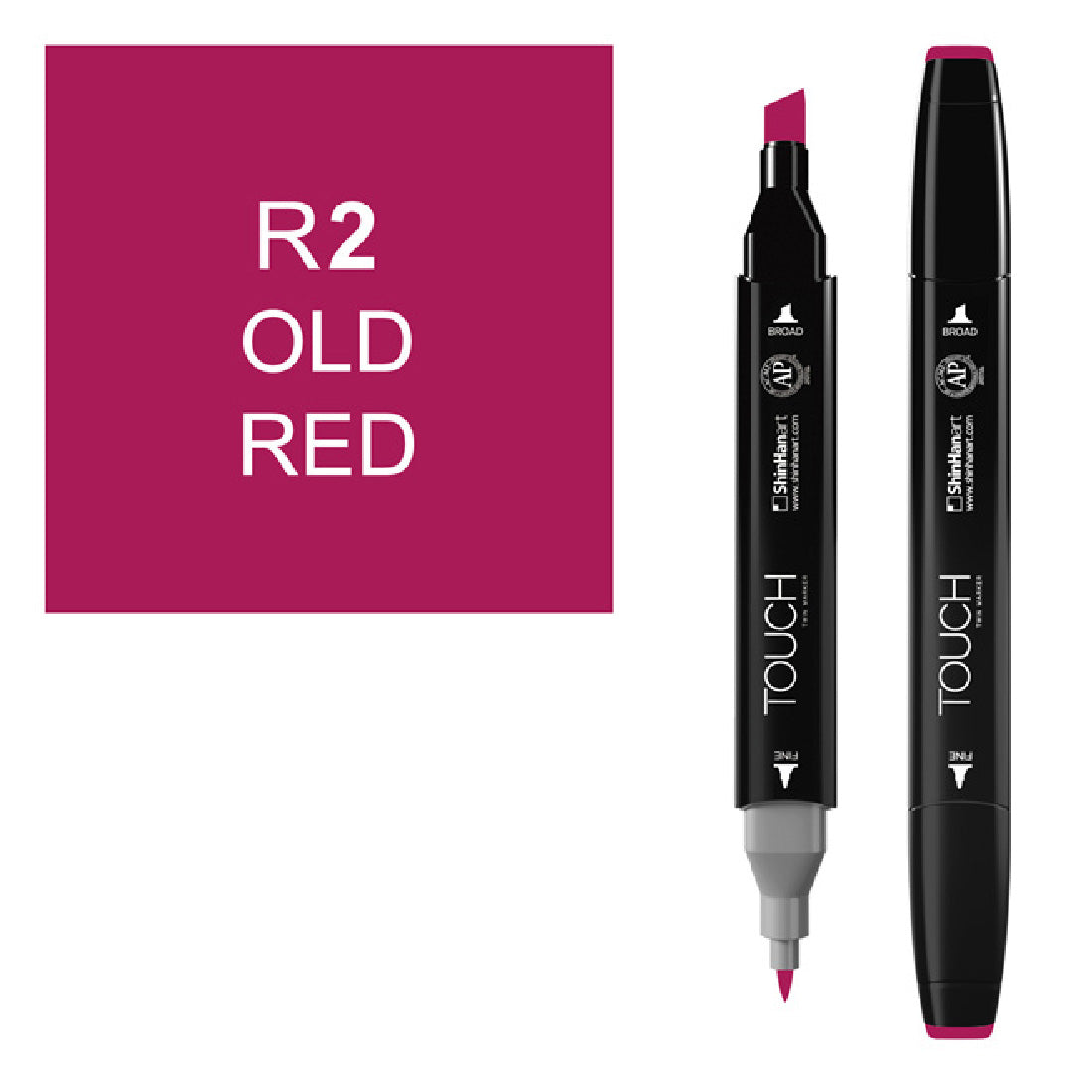Touch Twin R2 Old Red Marker - Sanat, Çizim ve Tasarım Kalemi`