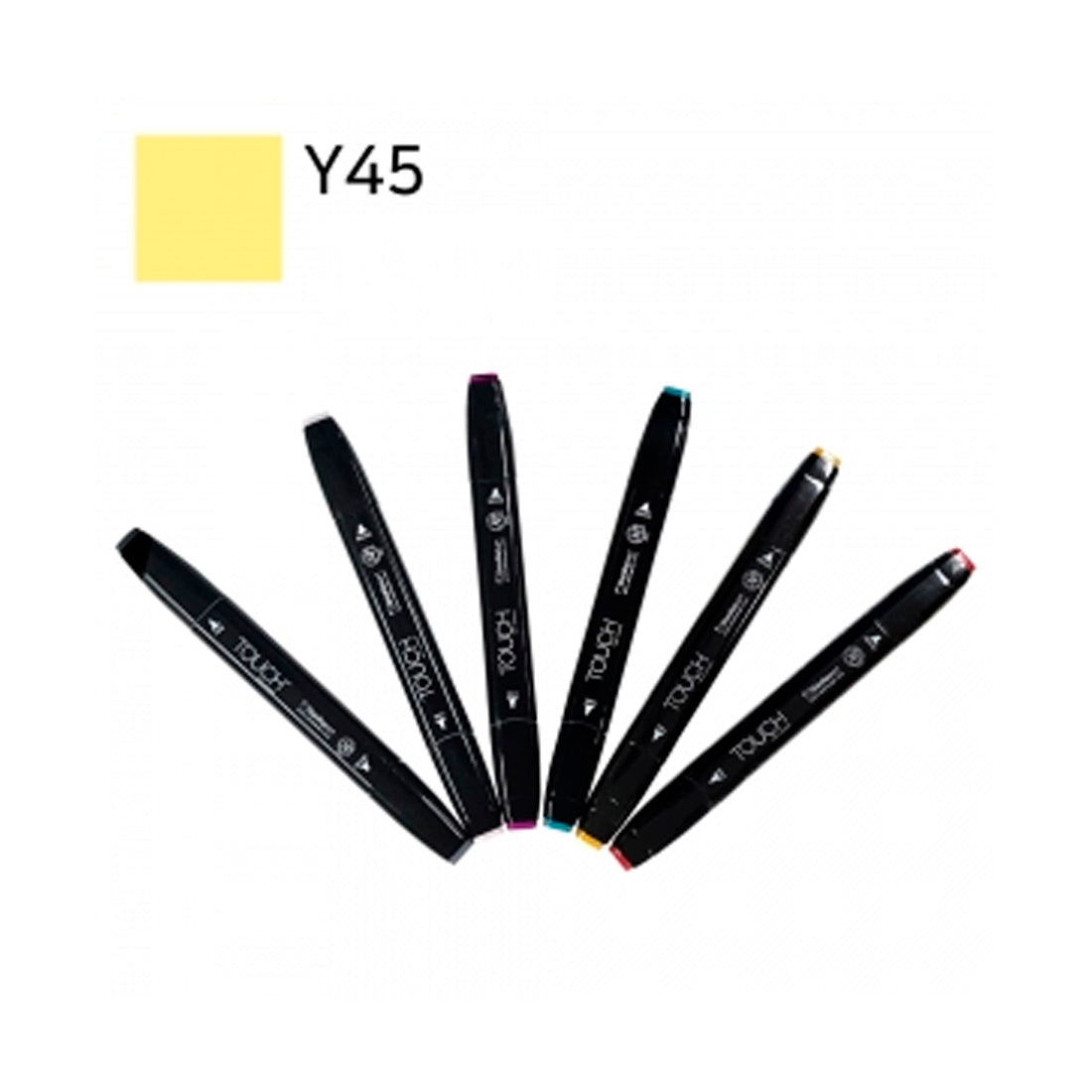 Touch Twin Y45 Kanarya Sarısı Marker - Profesyonel Sanat ve Çizim Kalemi