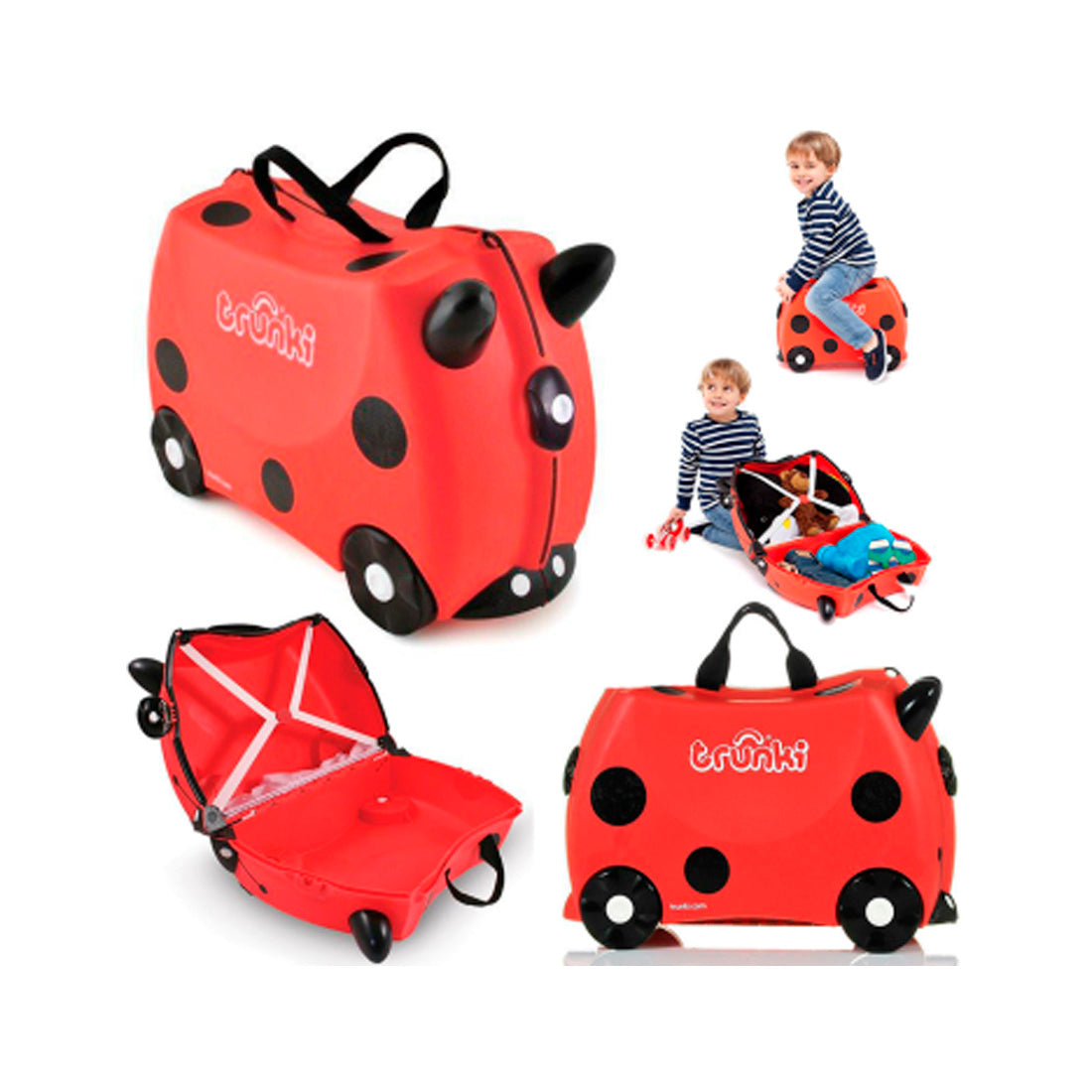 Trunki 46x31x21,5 Uğurböceği Harley Çocuk Bavulu TR00092
