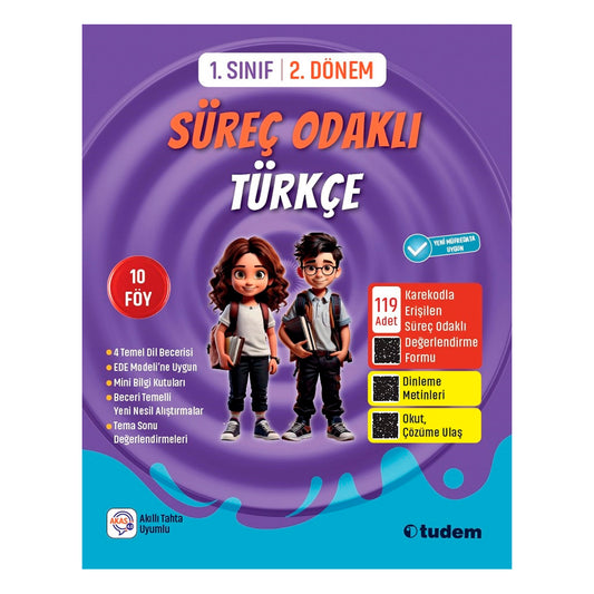 Tudem Yayınları 1. Sınıf 2. Dönem Türkçe Süreç Odaklı