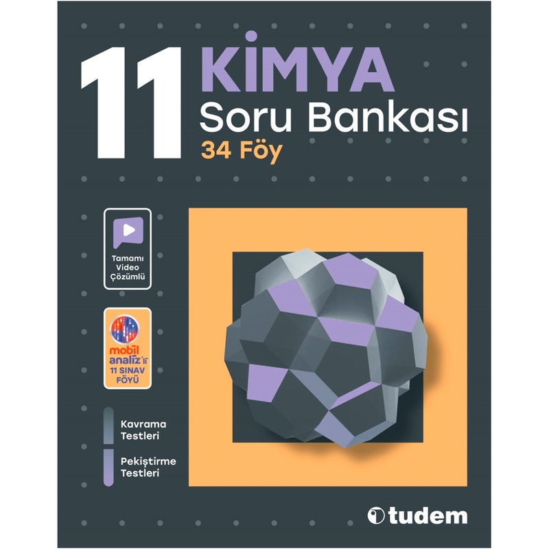 Tudem Yayınları 11. Sınıf 34 Föy Kimya Soru Bankası