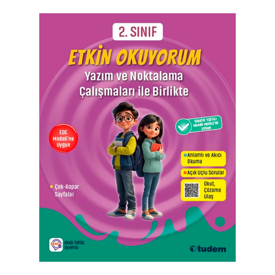 Tudem Yayınları 2. Sınıf Yazım ve Noktalama Çalışmaları ile Birlikte Etkin Okuyorum