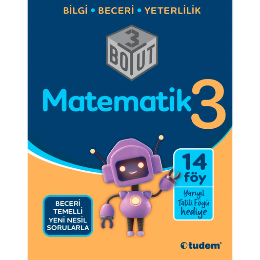Tudem Yayınları 3. Sınıf Matematik 3 Boyut Yeni Nesil Sorularla