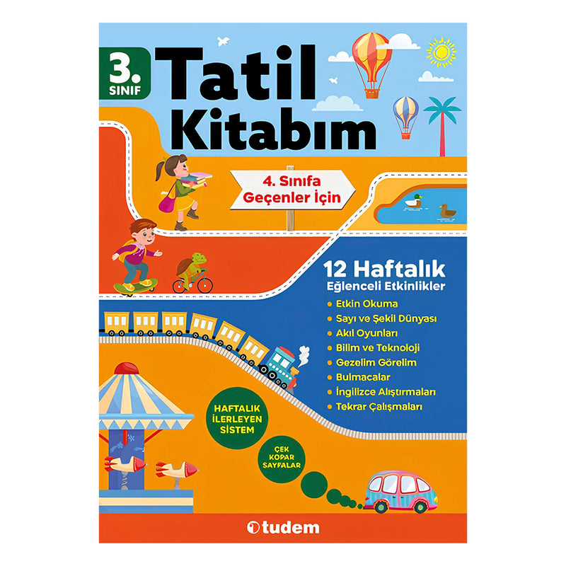 Tudem Yayınları 3. Sınıf Tatil Kitabım 3. Sınıftan 4. Sınıfa Geçenler İçin