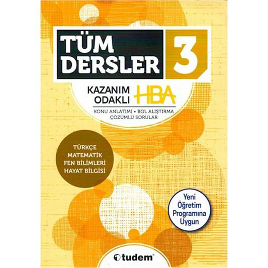 Tudem Yayınları 3. Sınıf Tüm Dersler Kazanım Odaklı HBA