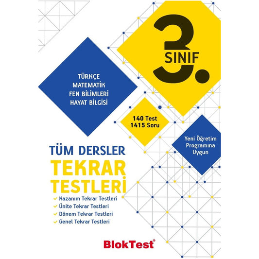 Tudem Yayınları 3. Sınıf Tüm Dersler Tekrar Testleri