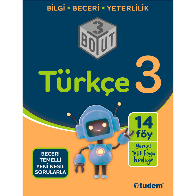 Tudem Yayınları 3. Sınıf Türkçe 3 Boyut Yeni Nesil Sorularla