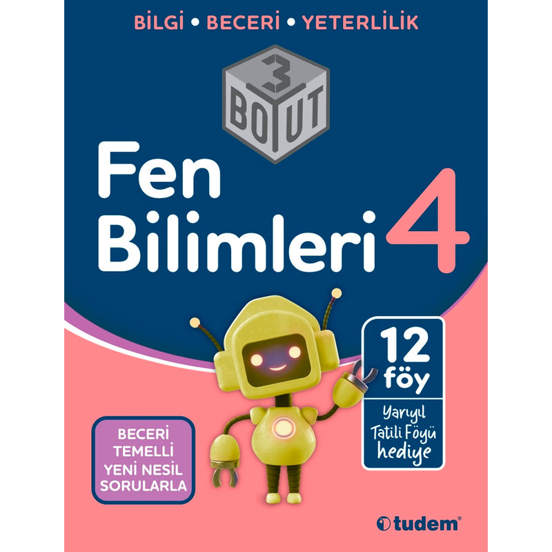 Tudem Yayınları 4. Sınıf Fen Bilimleri 3 Boyut Yeni Nesil Sorularla
