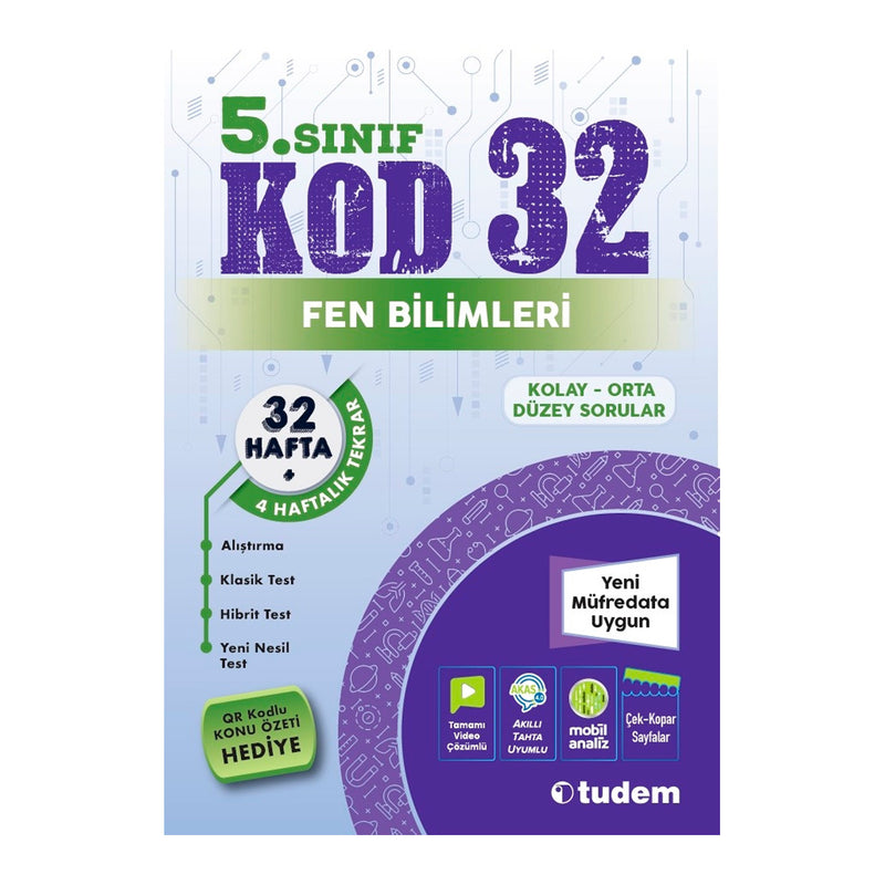 Tudem Yayınları 5. Sınıf Fen Bilimleri Kod 32 Soru Bankası