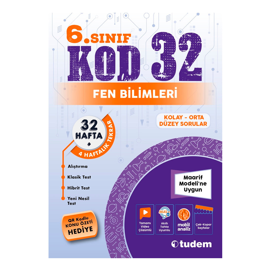 Tudem Yayınları 6. Sınıf Fen Bilimleri Kod 32 Soru Bankası