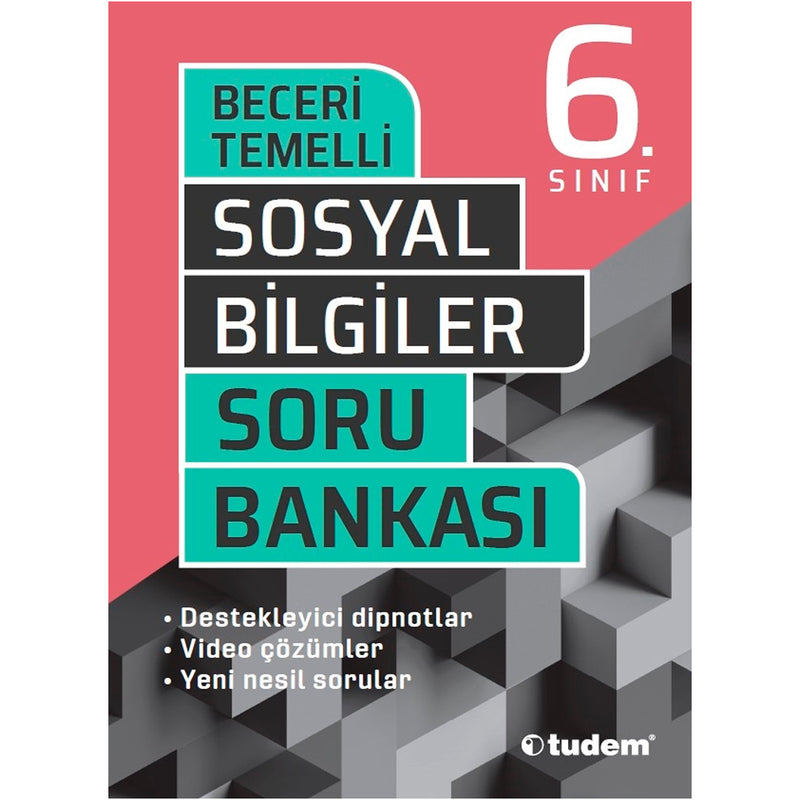 Tudem Yayınları 6. Sınıf Sosyal Bilgiler Beceri Temelli Soru Bankası