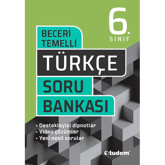 Tudem Yayınları 6. Sınıf Türkçe Beceri Temelli Soru Bankası