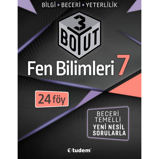 Tudem Yayınları 7. Sınıf Fen Bilimleri 3 Boyut Yeni Nesil Soruları