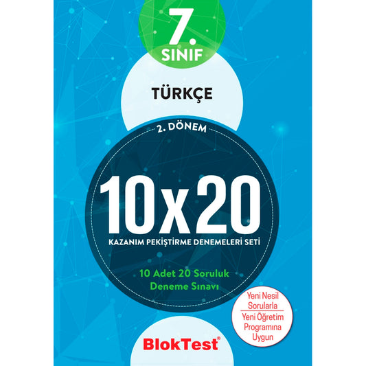 Tudem Yayınları 7. Sınıf Türkçe 2.Dönem 10x20 Kazanım Denemeleri