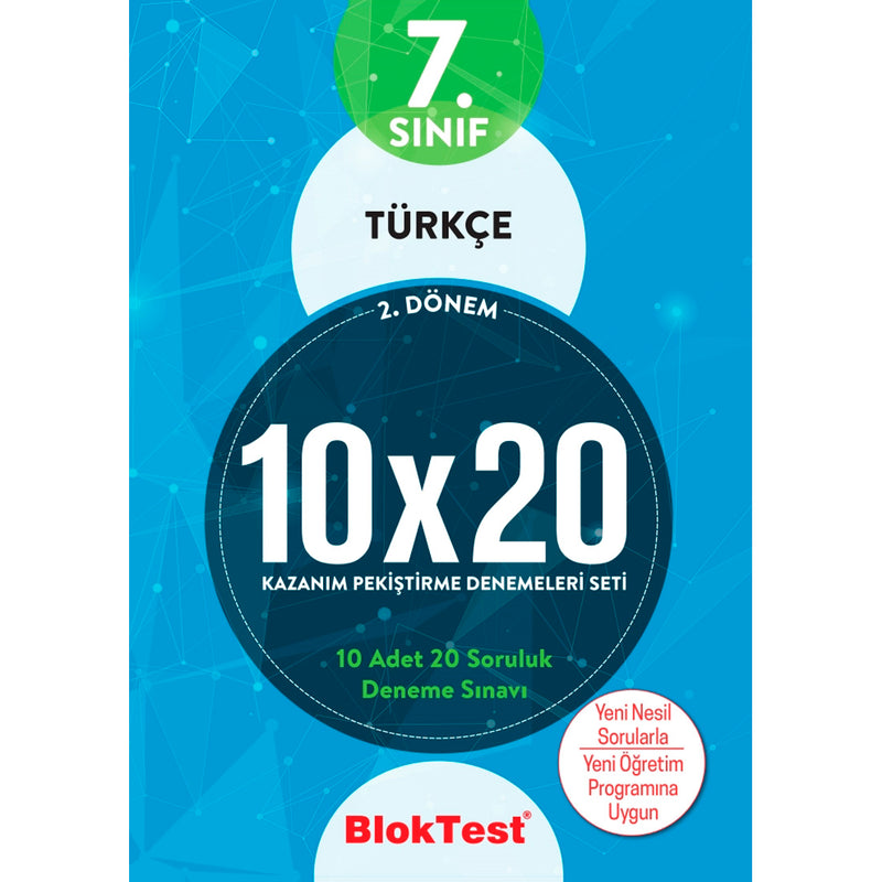 Tudem Yayınları 7. Sınıf Türkçe 2.Dönem 10x20 Kazanım Denemeleri