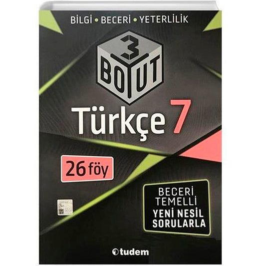Tudem Yayınları 7. Sınıf Türkçe 3 Boyut Yeni Nesil Sorularla