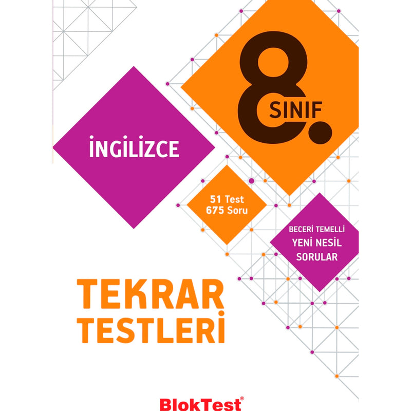 Tudem Yayınları 8. Sınıf İngilizce Tekrar Testleri