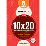 Tudem Yayınları 8. Sınıf Matematik 10x20 Denemeleri 2.Dönem