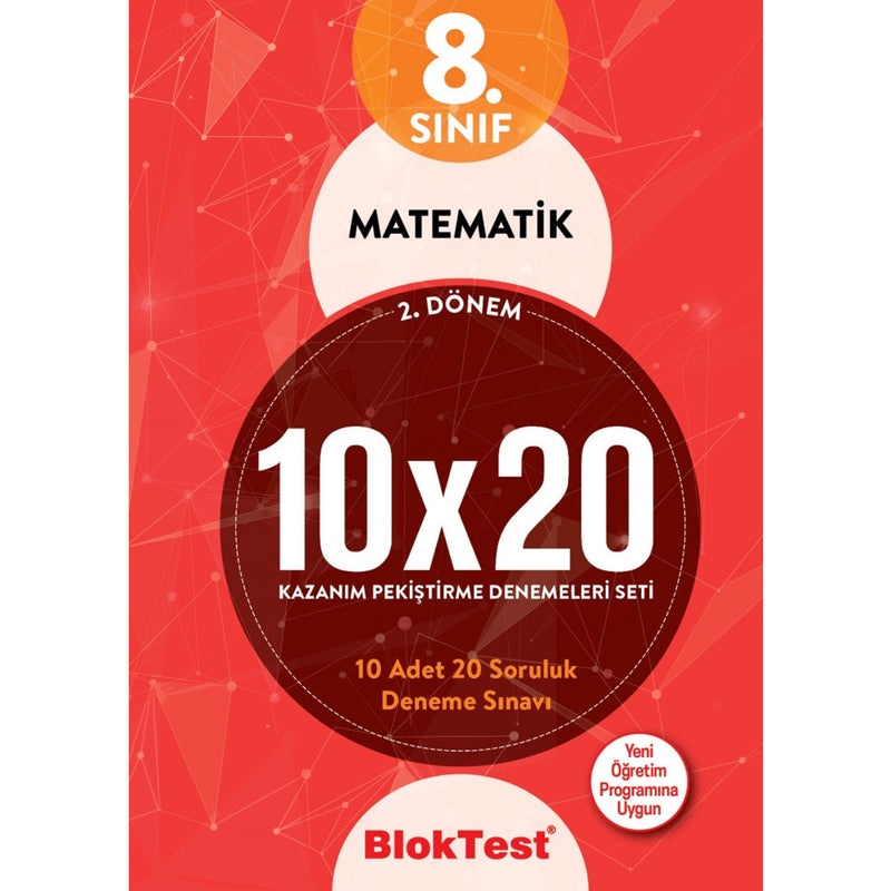 Tudem Yayınları 8. Sınıf Matematik 10x20 Denemeleri 2.Dönem