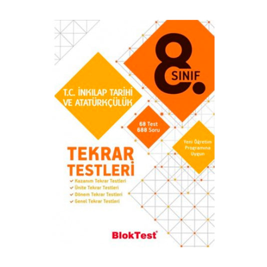 Tudem Yayınları 8. Sınıf T.C. İnkılap Tarihi ve Atatürkçülük Tekrar Testleri