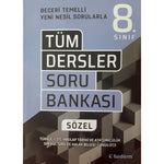 Tudem Yayınları 8. Sınıf Tüm Dersler Sözel Beceri Temelli Soru Bankası